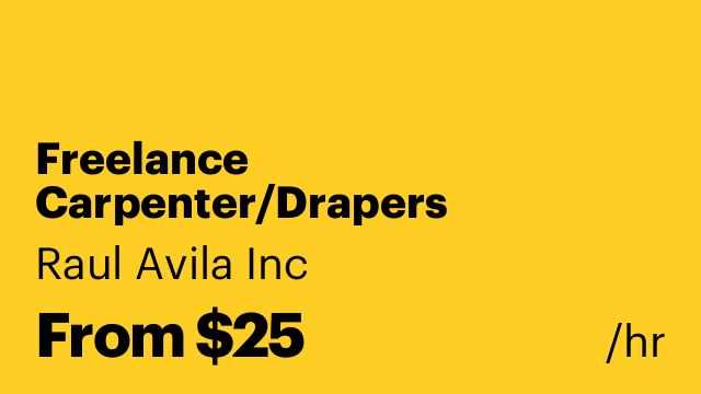 Freelance Carpenter/Drapers