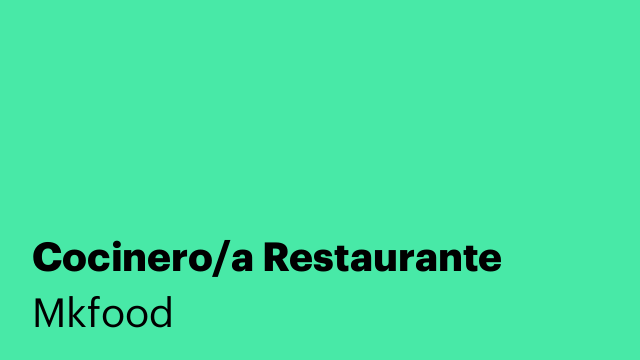 Cocinero/a Restaurante