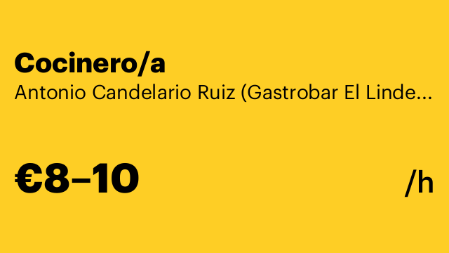 Cocinero/a