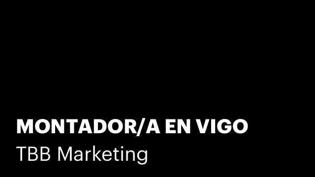MONTADOR/A EN VIGO