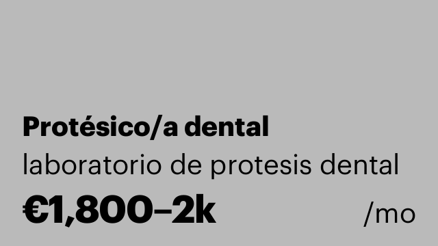 Protésico/a dental
