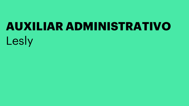 AUXILIAR ADMINISTRATIVO