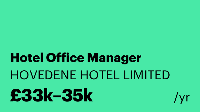 Hotel Office Manager