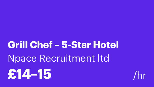 Grill Chef – 5-Star Hotel