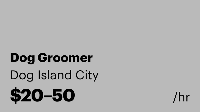 Dog Groomer
