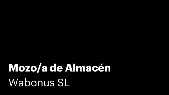 Mozo/a de Almacén