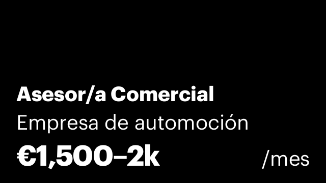Asesor/a Comercial