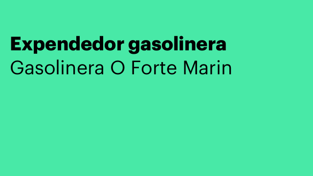 Expendedor gasolinera