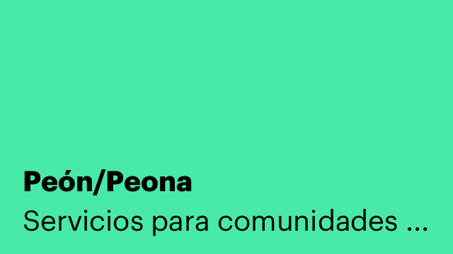 Peón/Peona
