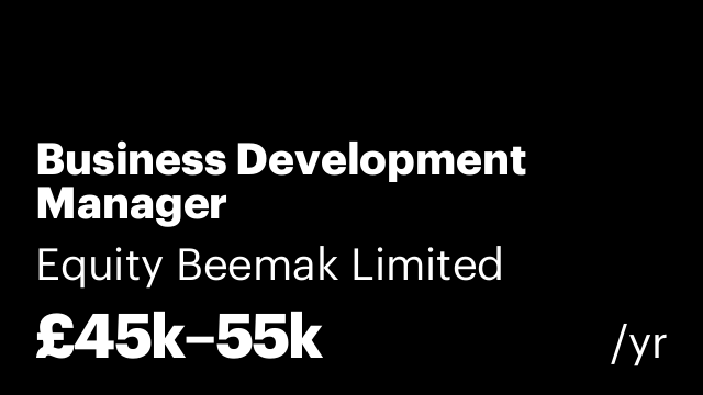 Business Development Manager