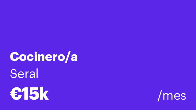 Cocinero/a