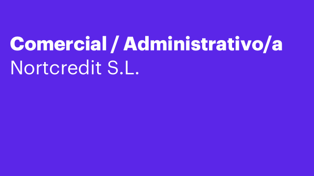 Comercial / Administrativo/a