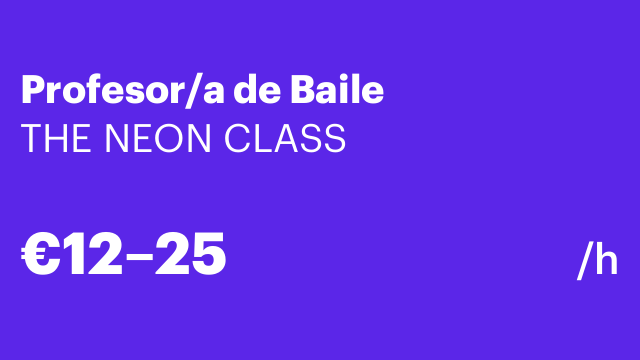Profesor/a de Baile
