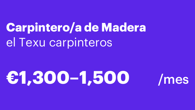 Carpintero/a de Madera