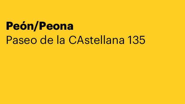 Peón/Peona