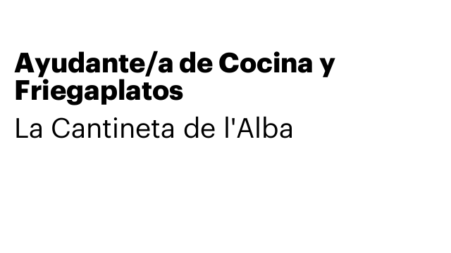 Ayudante/a de Cocina y Friegaplatos