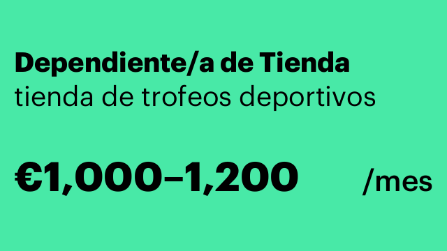 Dependiente/a de Tienda