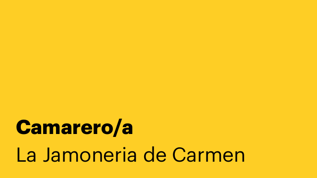 Camarero/a