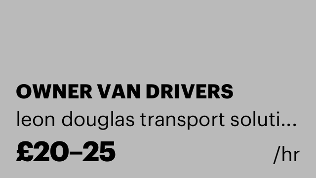 OWNER VAN DRIVERS