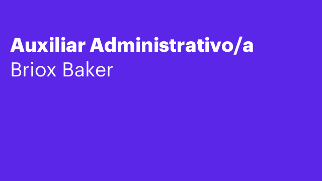 Auxiliar Administrativo/a