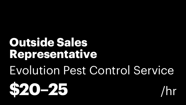 Outside Sales Representative