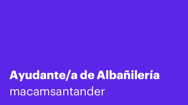 Ayudante/a de Albañilería