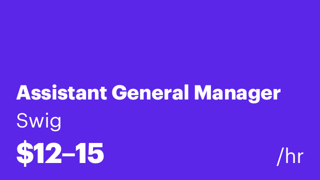 Assistant General Manager