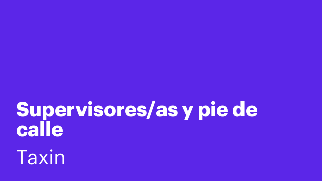 Supervisores/as y pie de calle