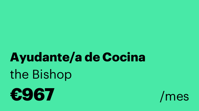 Ayudante/a de Cocina