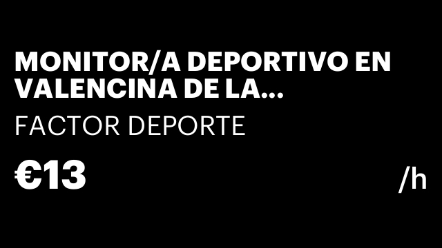 MONITOR/A DEPORTIVO EN VALENCINA DE LA CONCEPCIÓN Y ALMENSILLA, SEVILLA