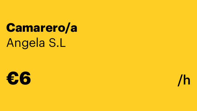 Camarero/a