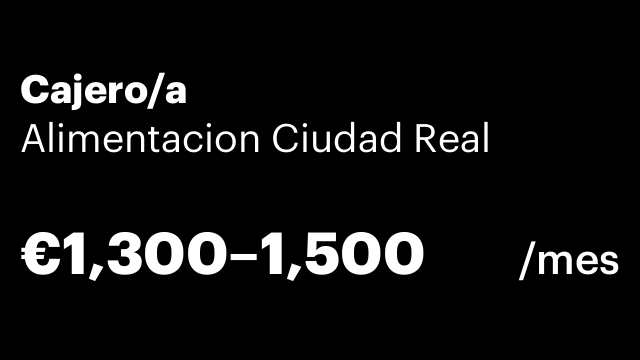 Cajero/a