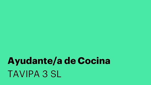 Ayudante/a de Cocina
