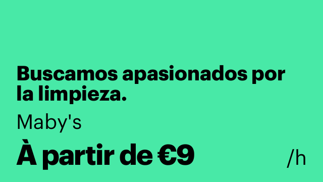 Buscamos apasionados por la limpieza.