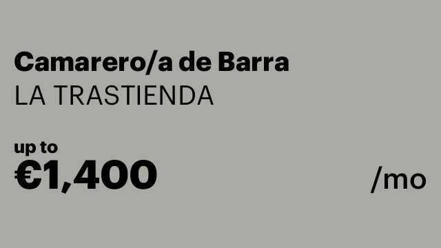 Camarero/a de Barra