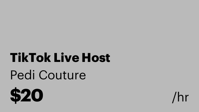 TikTok Live Host