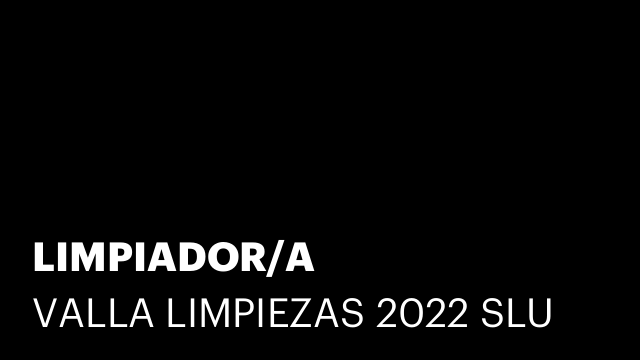 LIMPIADOR/A