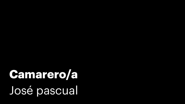 Camarero/a