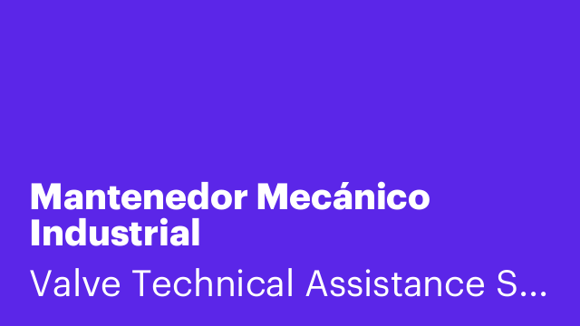 Mantenedor Mecánico Industrial