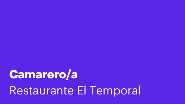 Camarero/a