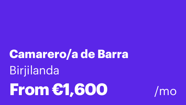 Camarero/a de Barra