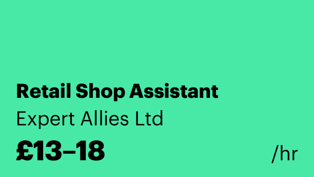 Retail Shop Assistant