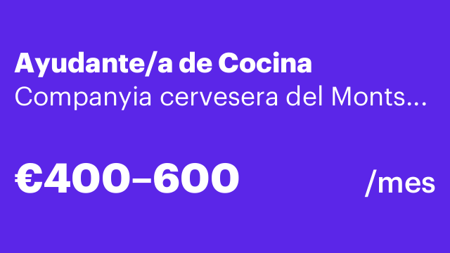 Ayudante/a de Cocina