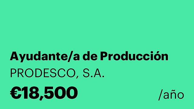 Ayudante/a de Producción