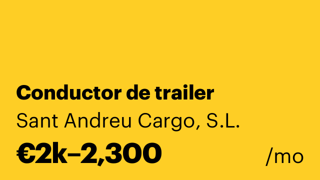 Conductor de trailer