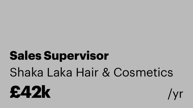Sales Supervisor