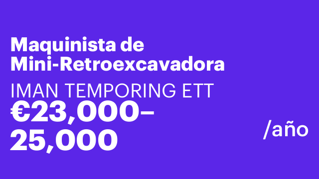 Maquinista de Mini-Retroexcavadora