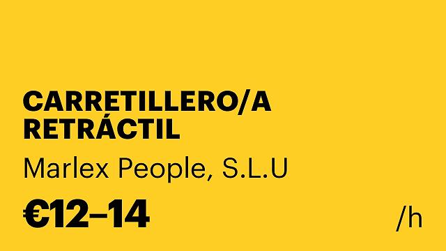 CARRETILLERO/A RETRÁCTIL