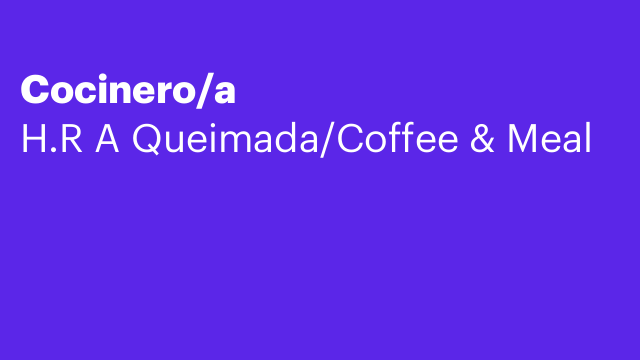 Cocinero/a
