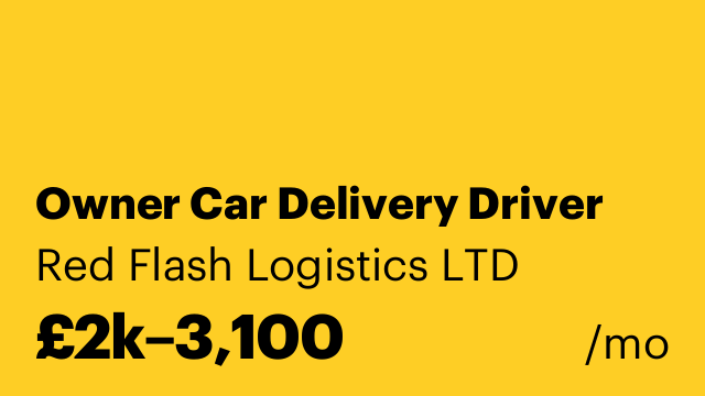 Owner Car Delivery Driver